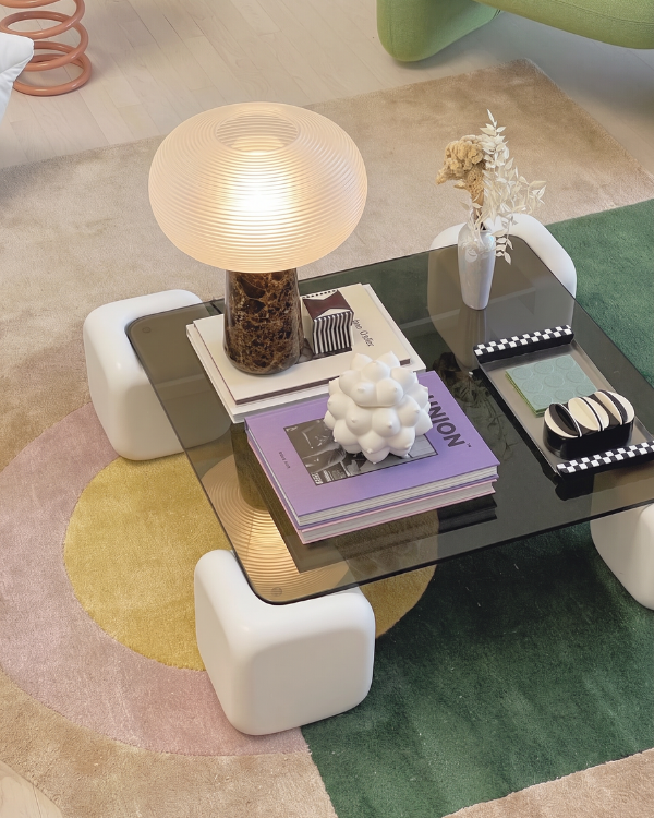 Armose Portable Lamp - Brown Marble