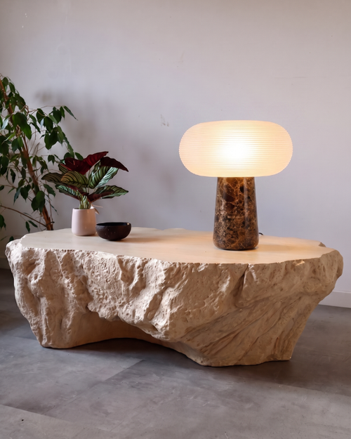 Armose Portable Lamp - Brown Marble